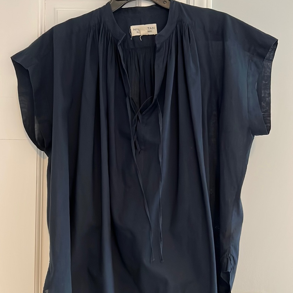 Nili Lotan Navy Blouse